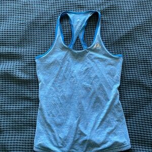 Adidas Women's Light Blue Athletic Tank Top